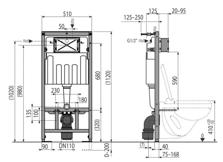 AM101/1120E Sadromodul установочные размеры