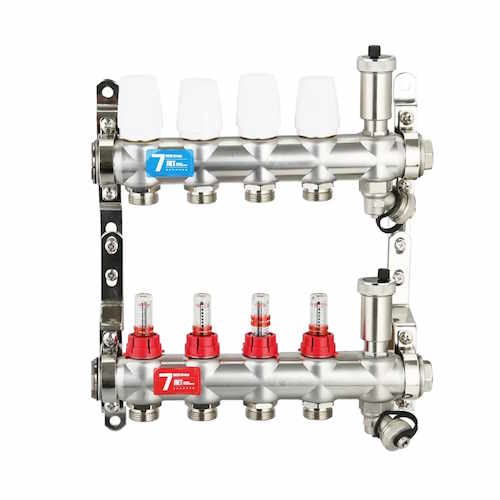 Коллектор для теплого пола VR116A без шаровых кранов