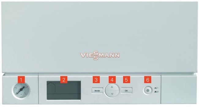 Панель управления газовым котлом Viessmann Vitopend 100 W