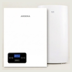 Комплект отопления и ГВС: электрокотел Arderia E12 + бойлер Ballu ASWX-F 100 + трёхходовой клапан ARDERIA