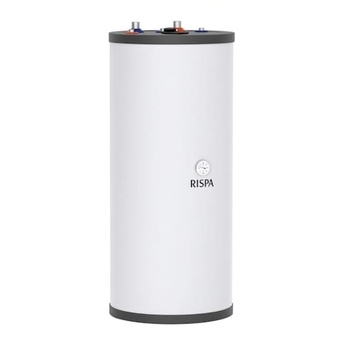 Бойлер RISPA RBP-100, 100 л, для двухконтурного котла, нерж. сталь, напольный