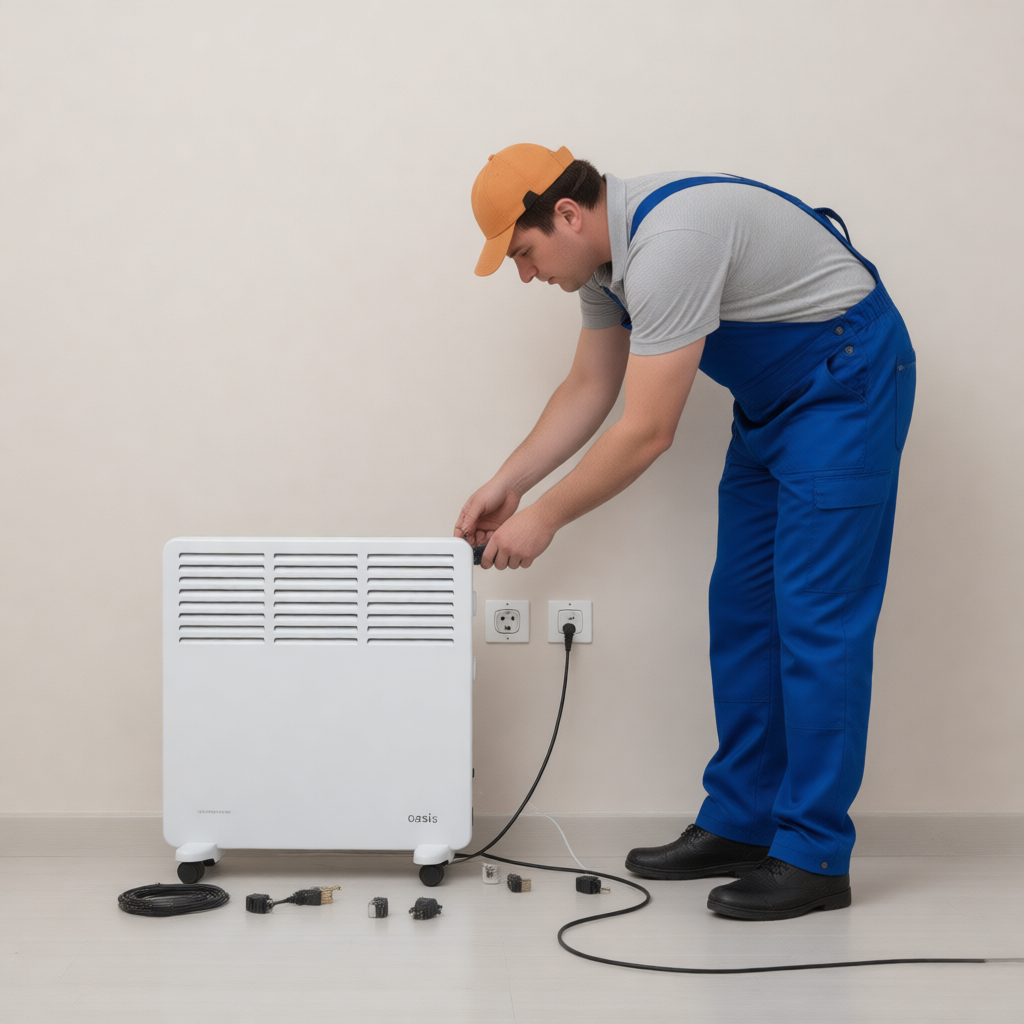 Установка конвектора OASIS